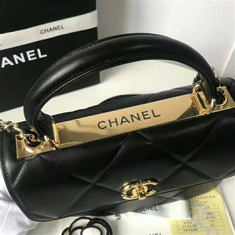 chanel lady handle bag|chanel top handle bag small.